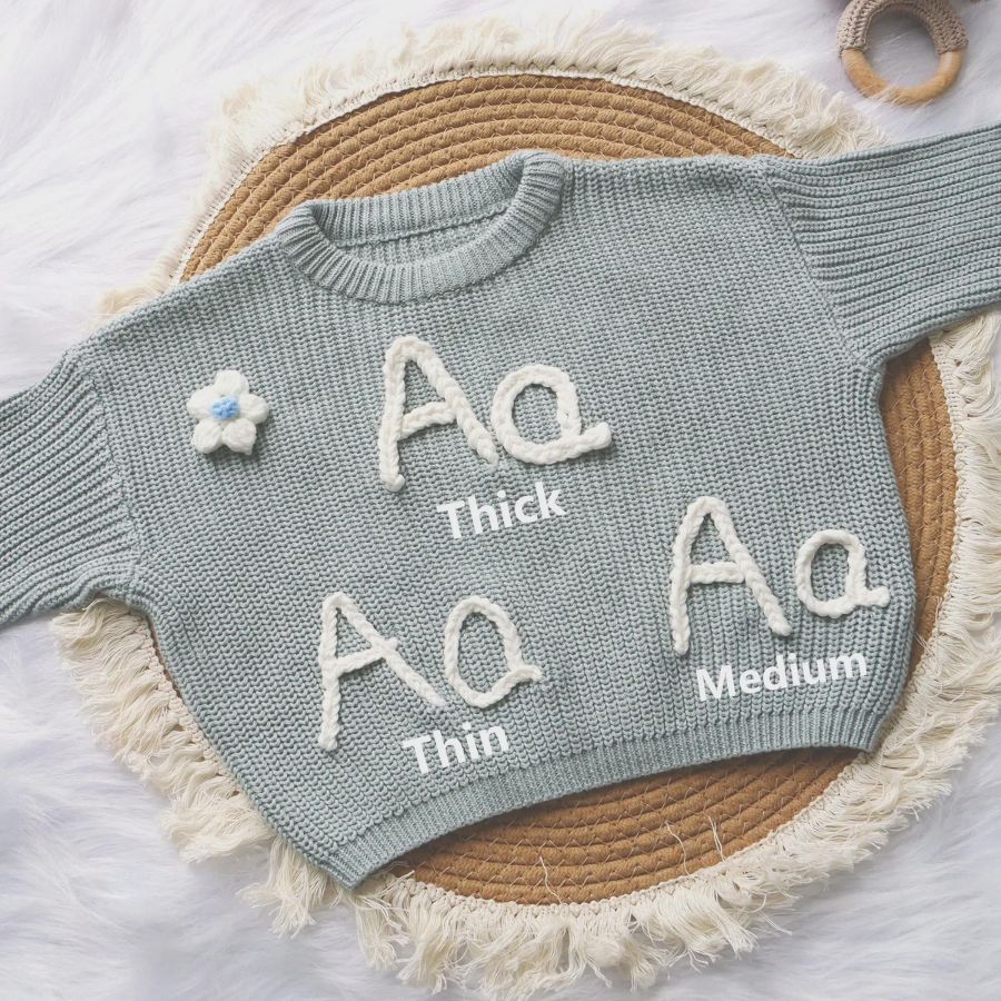 Hand Embroidery Custom Toddler Sweaters