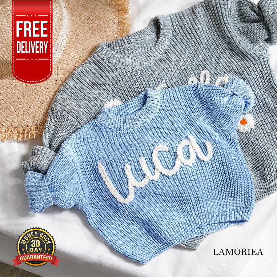 Hand Embroidery Custom Toddler Sweaters