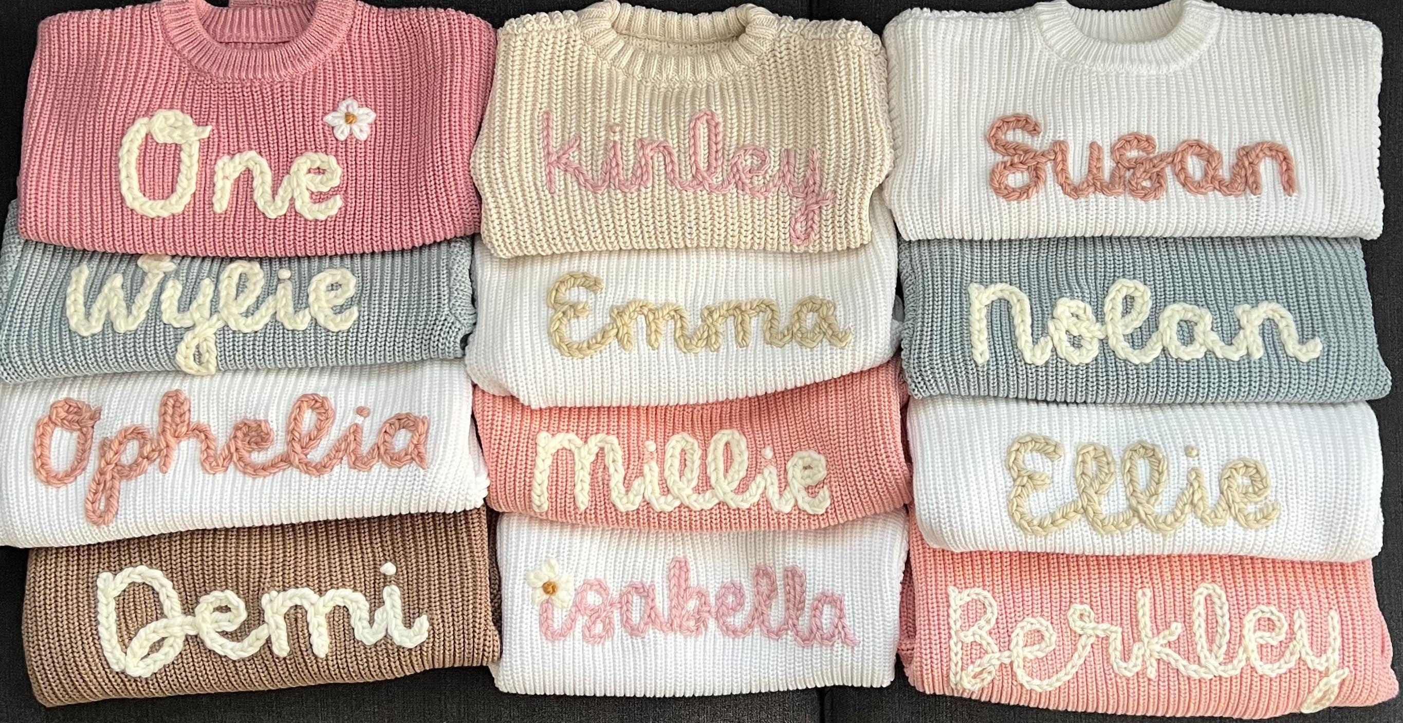 Personalized  Oversized Name Kids Sweater