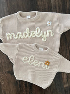 Personalized  Oversized Name Kids Sweater