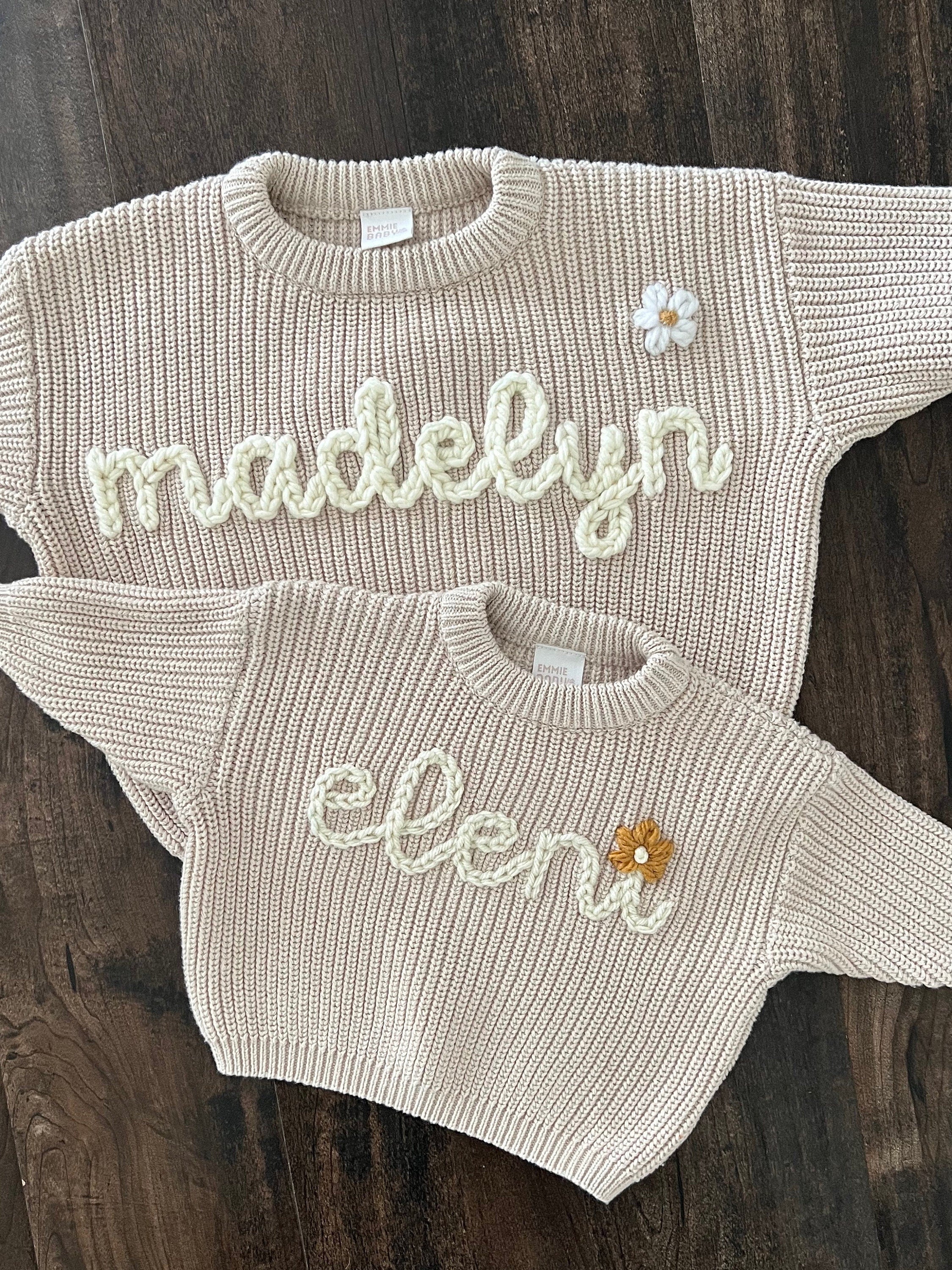 Personalized  Oversized Name Kids Sweater