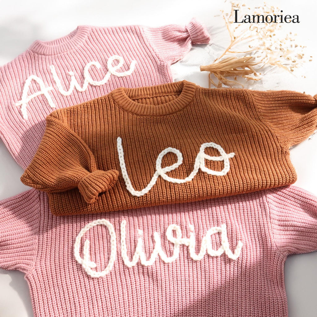 Hand Embroidery Custom Toddler Sweaters