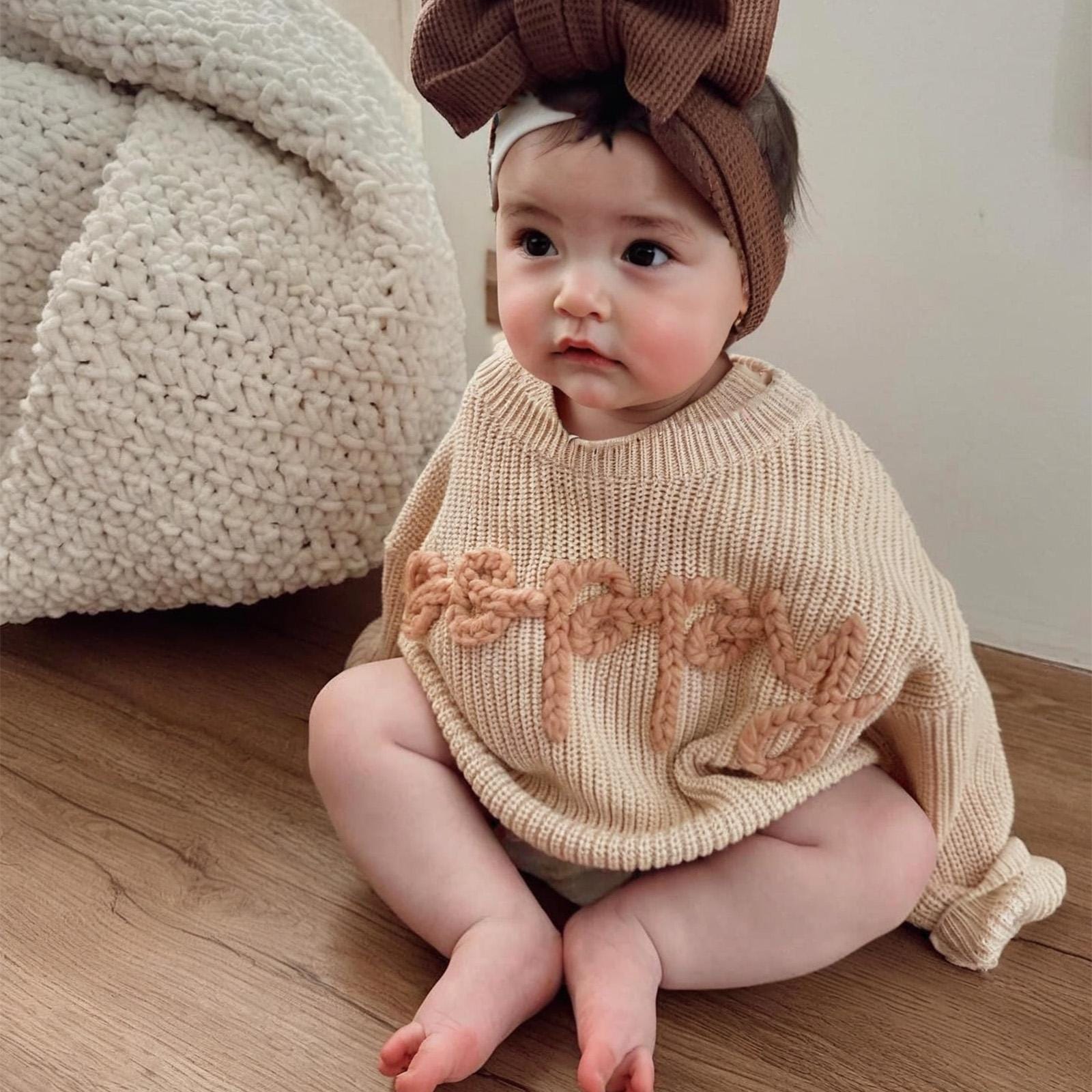 Personalized Baby Name Sweater