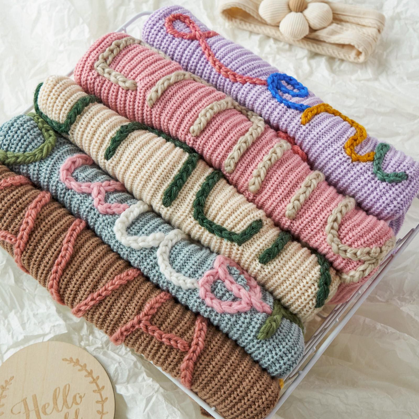 Personalized Baby Name Sweater