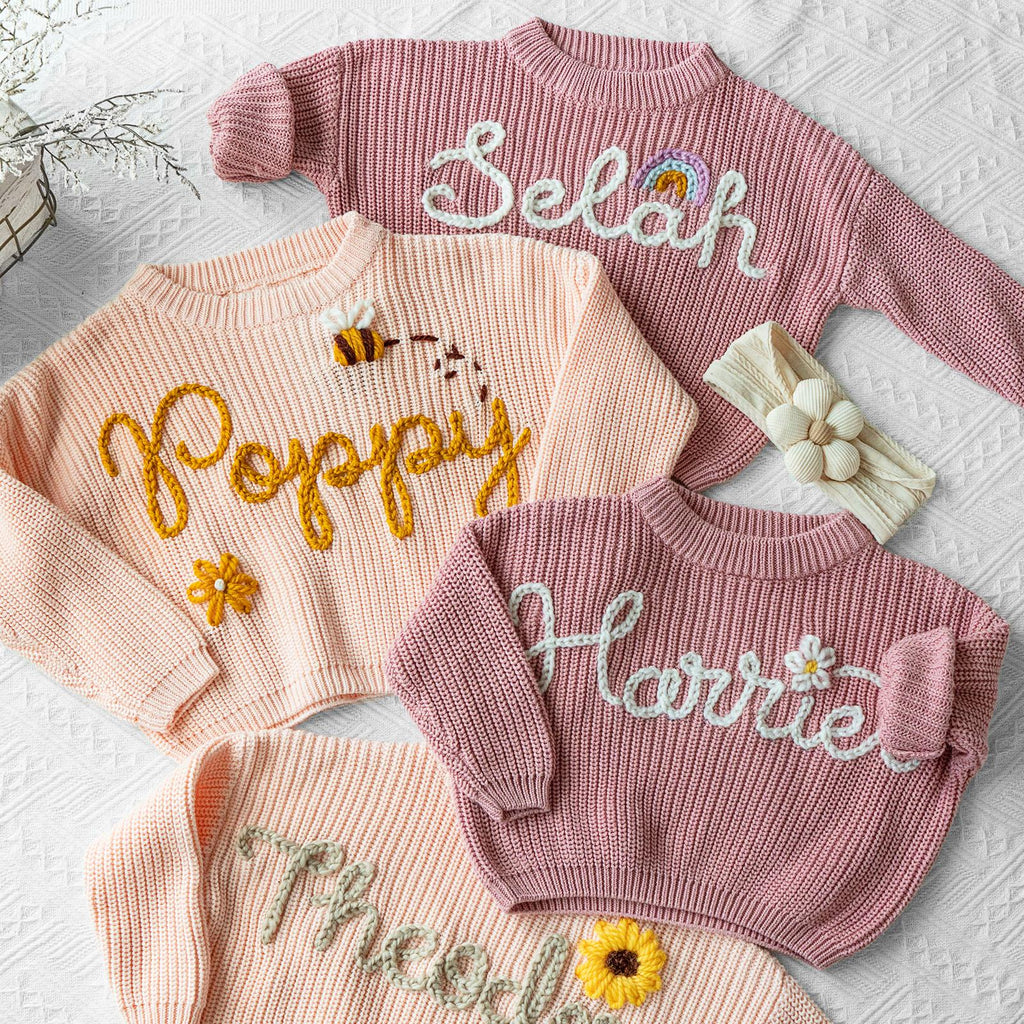 Personalized Baby Name Sweater