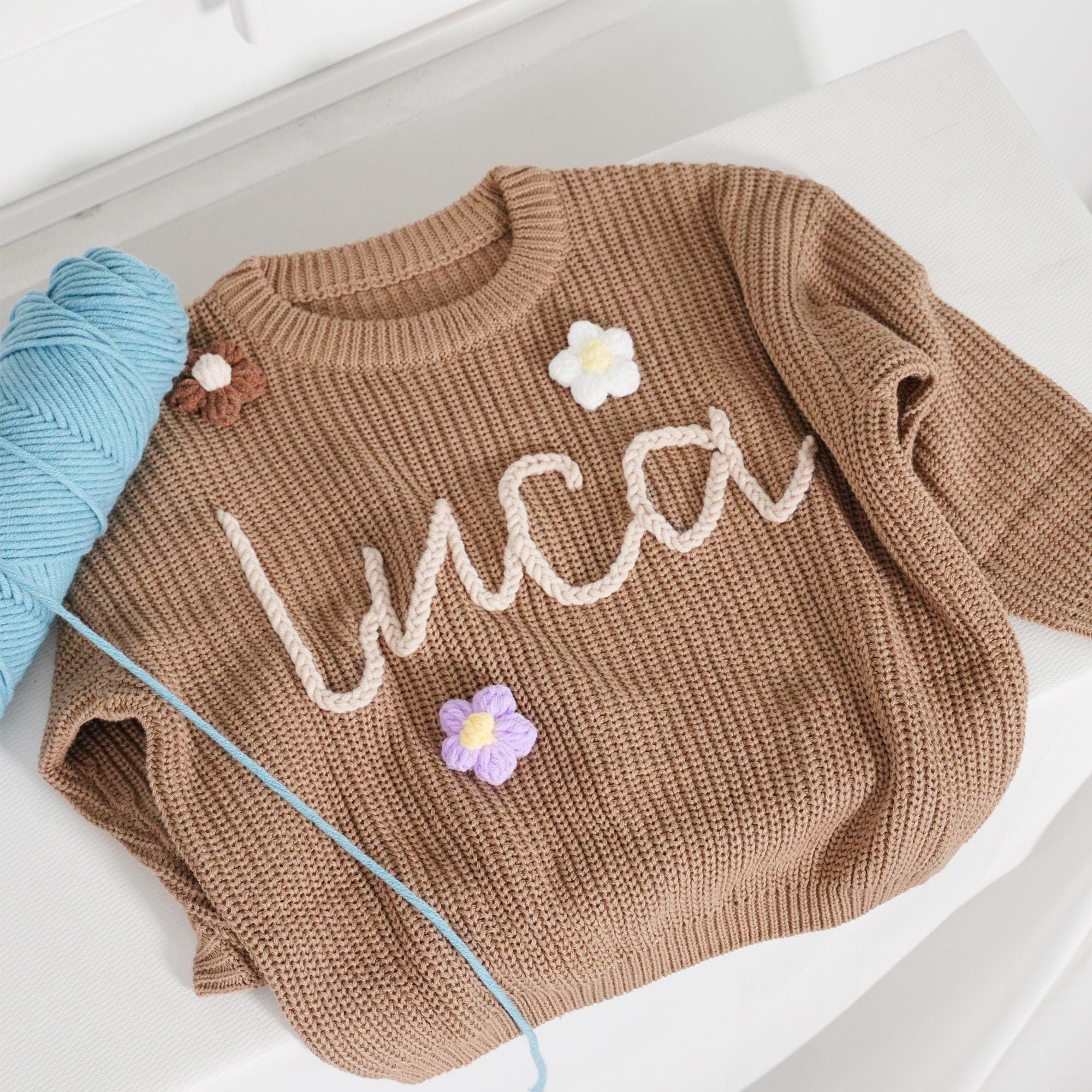 Hand Embroidery Custom Toddler Sweaters