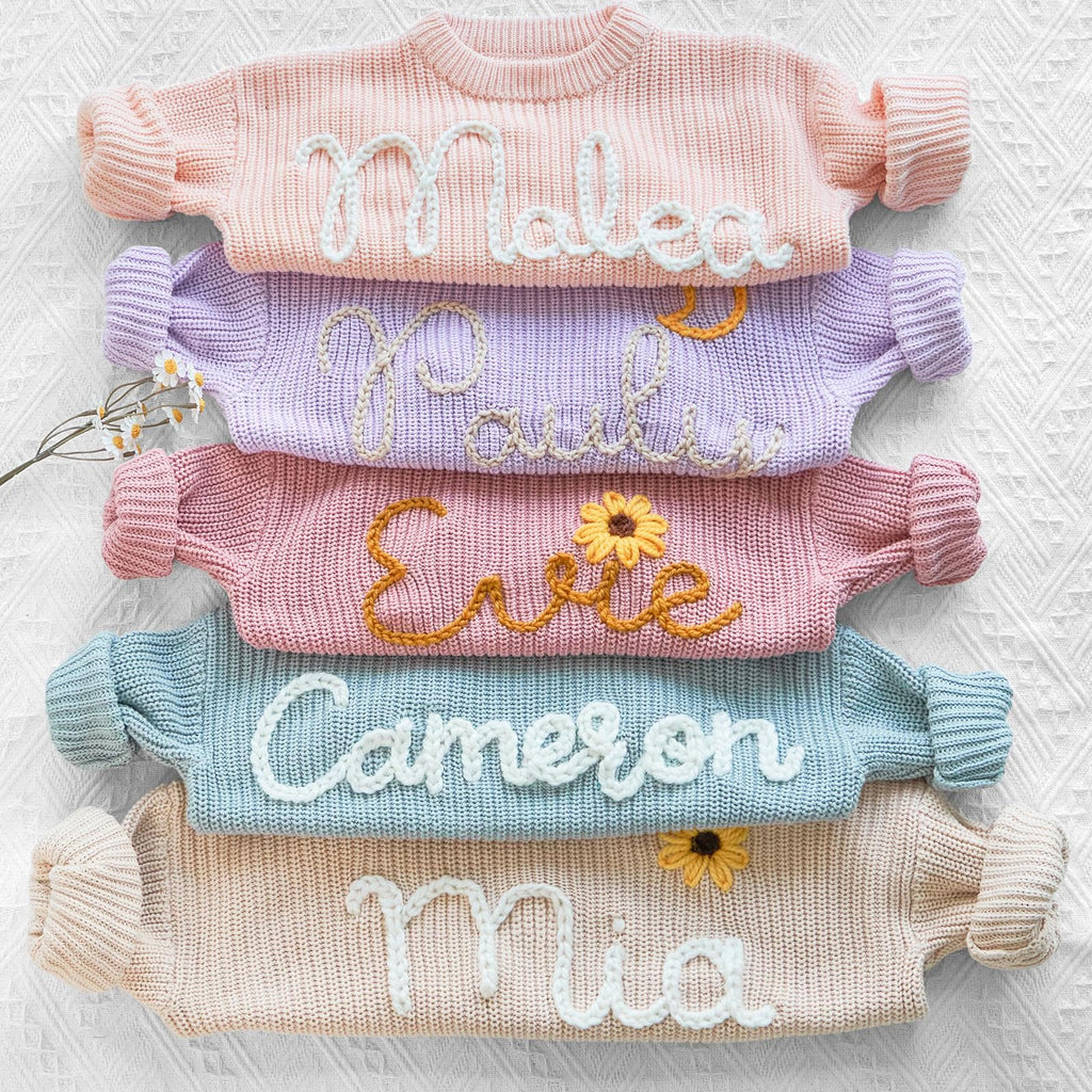 Personalized Baby Name Sweater