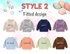 Handmade Embroidery Name  Baby Sweaters