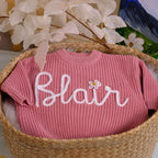 Handmade Embroidery Name  Baby Sweaters