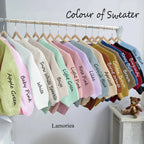 Hand Embroidery Custom Toddler Sweaters