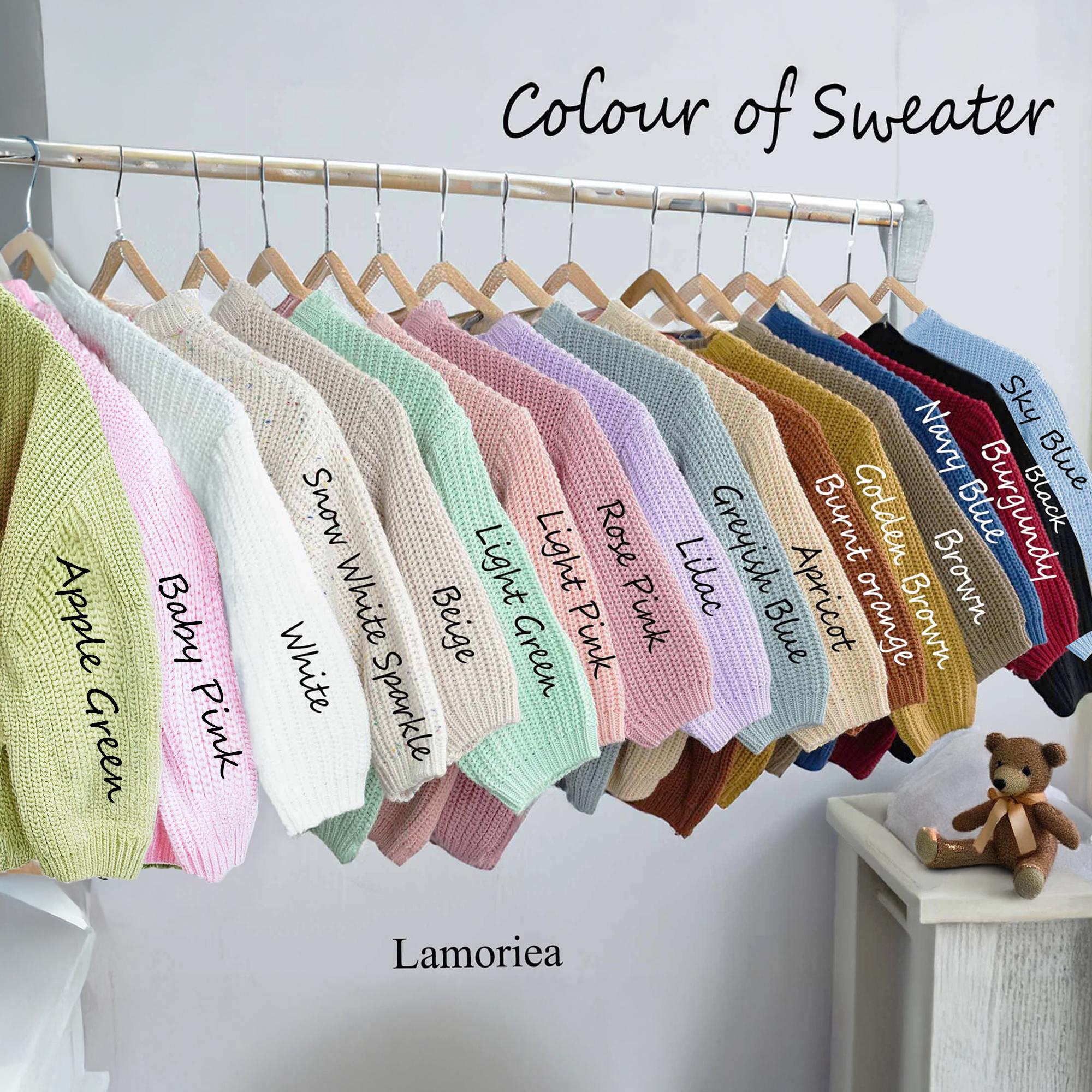 Hand Embroidery Custom Toddler Sweaters