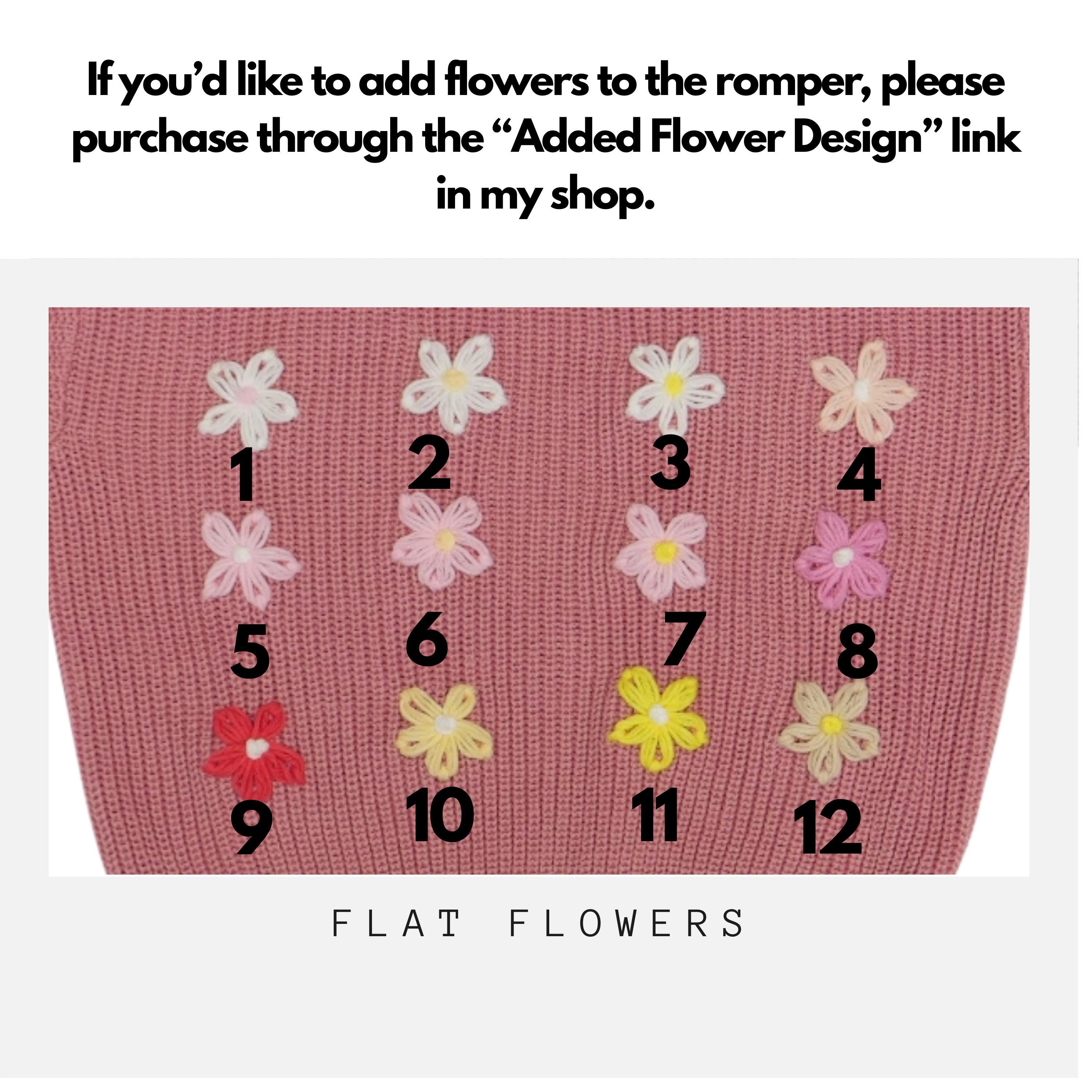 Hand Embroidered Name Baby Romper